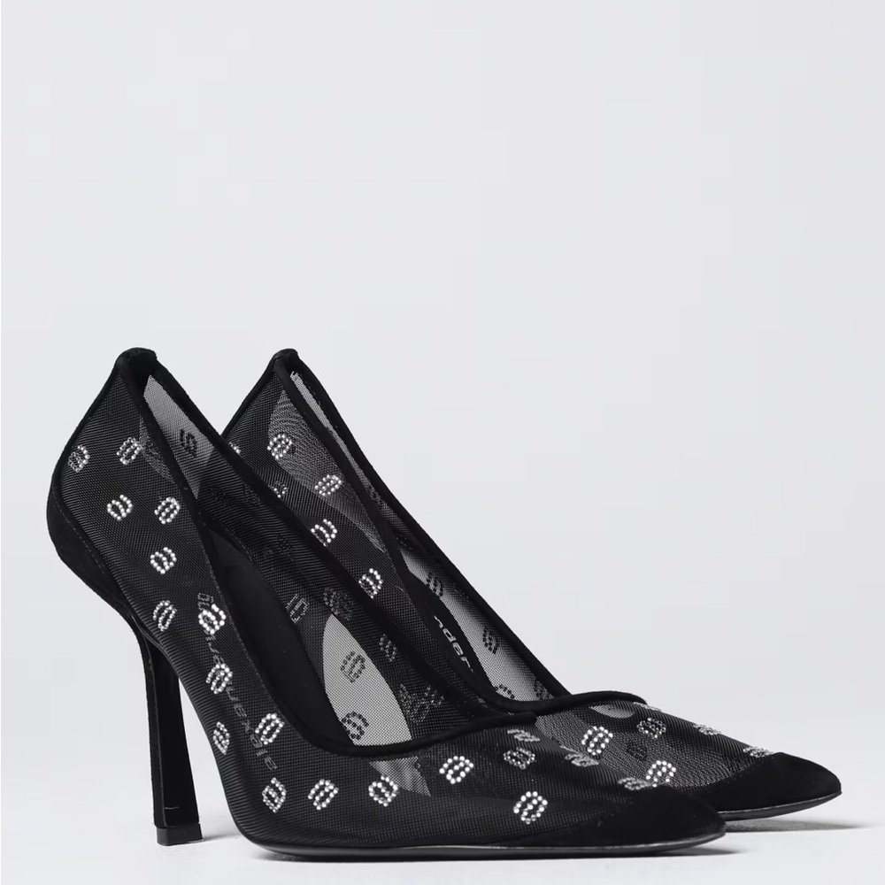 Alexander Wang DELPHINE 105 PUMP IN MESH/CRYSTAL
